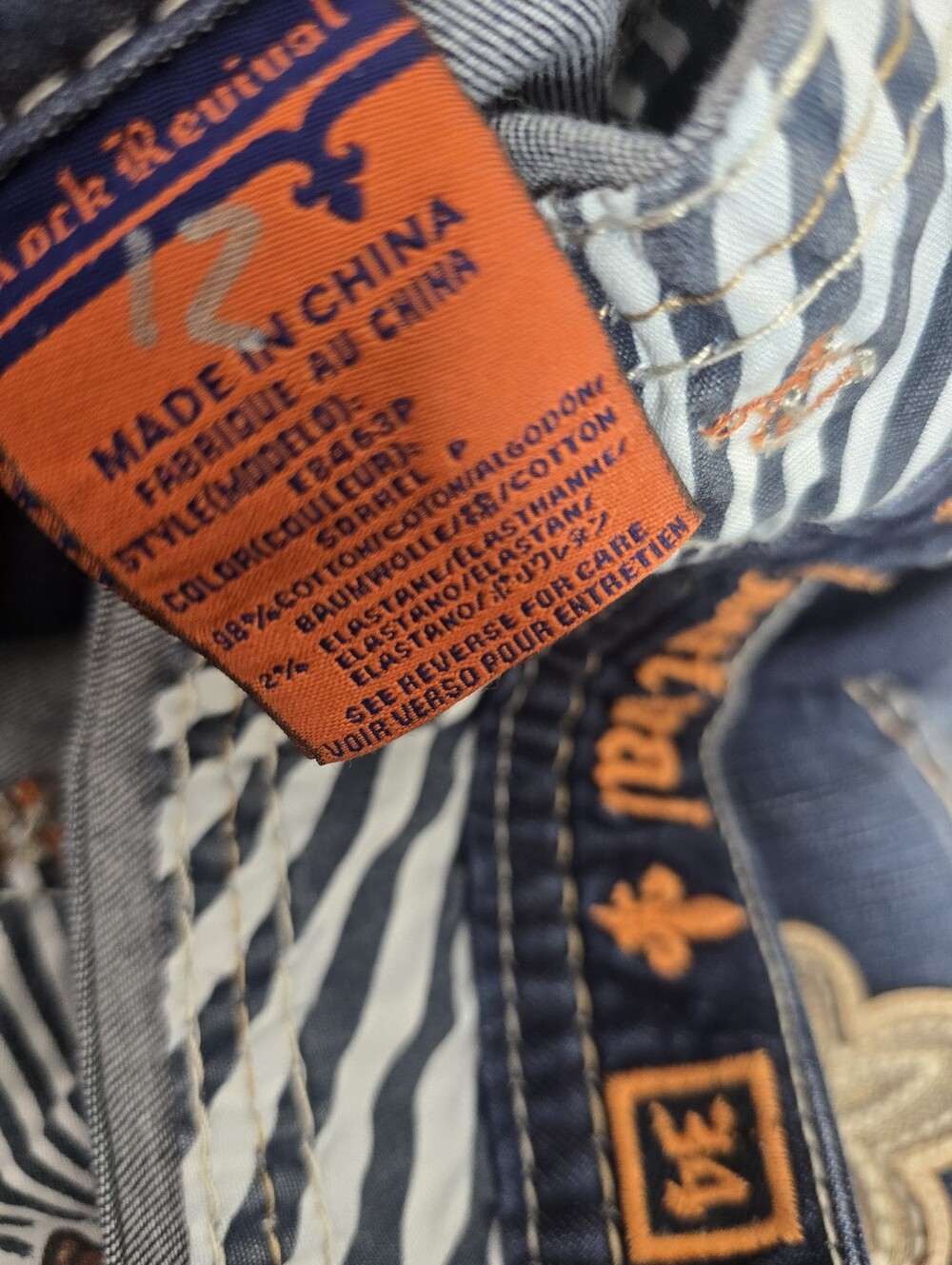 Like New Rock Revival Sorel Capri jeans Size 34 - Picture 7 of 7
